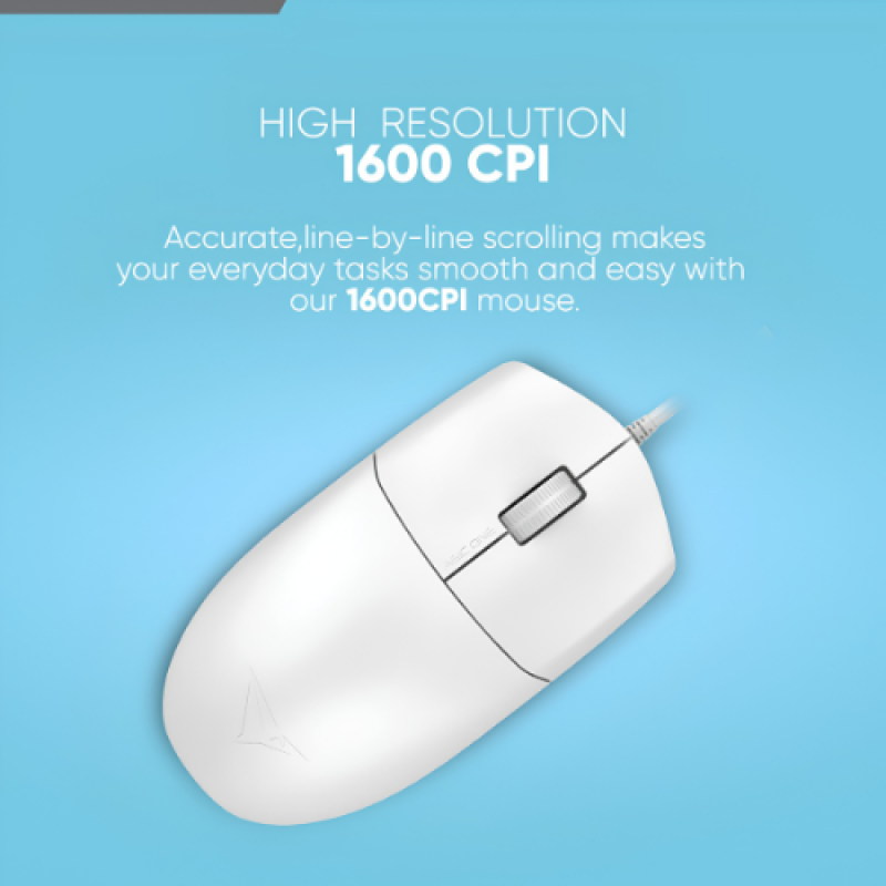 Alcatroz ASIC One 1600 CPI Wired USB Mouse