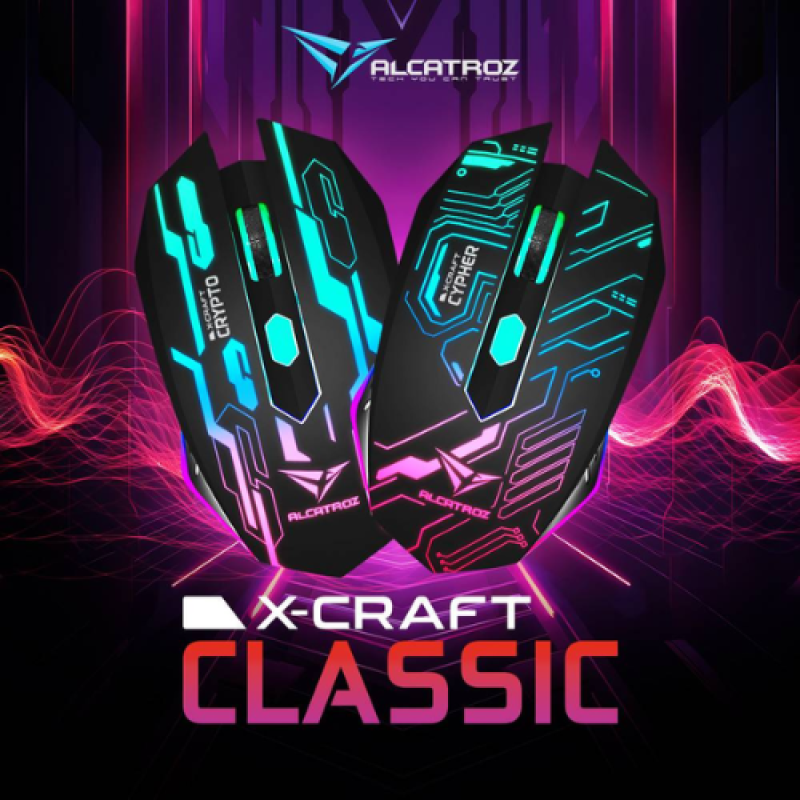 Alcatroz X-Craft Gaming Mouse | 2400 CPI Optical Gaming Mouse