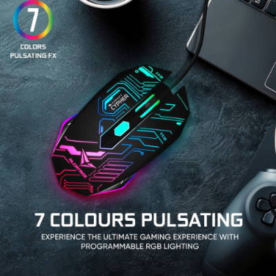 Alcatroz X-Craft Gaming Mouse | 2400 CPI Optical Gaming Mouse