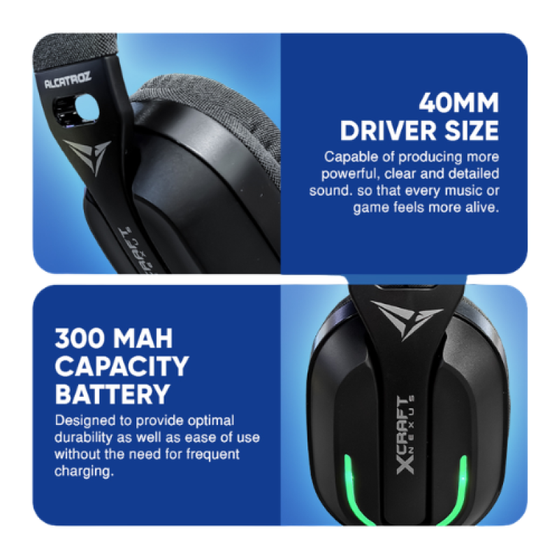 Alcatroz X-Craft Nexus Rechargeable Wireless 4-in-1 Gaming Starter Pack