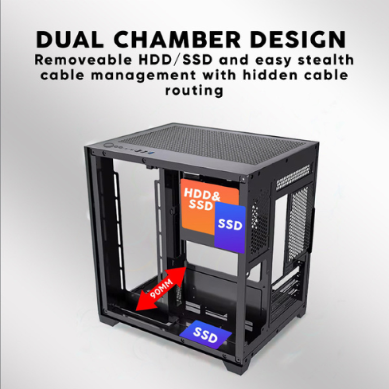 Armaggeddon Aquaron WiBO Micro-ATX Gaming PC Case