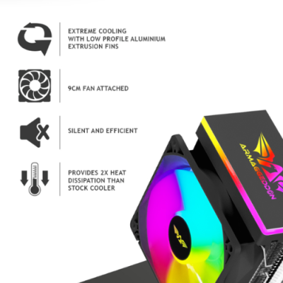 Armaggeddon Blizzard 1 RGB CPU Air Cooler | Intel & AMD Socket