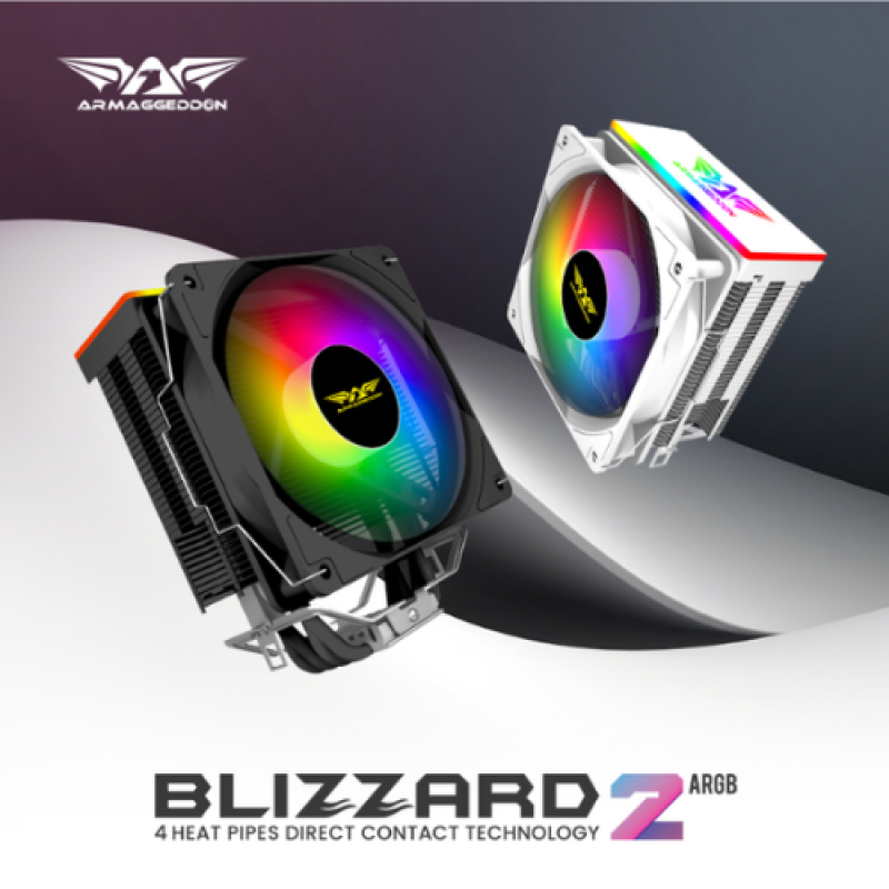 Armaggeddon Blizzard 2 ARGB CPU Air Cooler | 120mm Fan | Intel & AMD