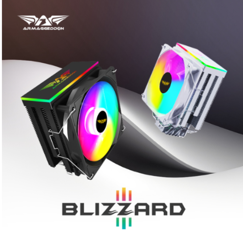 Armaggeddon Blizzard 3 ARGB CPU Air Cooler | 6 Heat Pipes | Intel & AMD