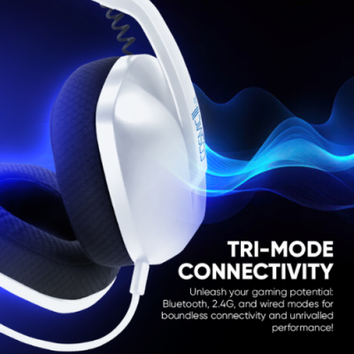 Armaggeddon Cosmic III Lite Wireless Gaming Headset | Tri-Mode 2.4G & BT 5.