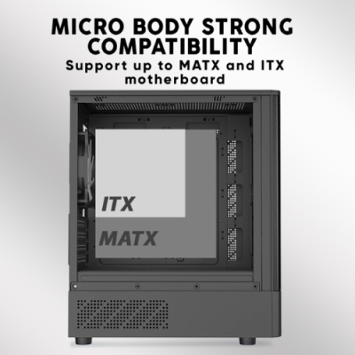Armaggeddon Deepfreeze Duplex 2 ARGB-C Micro-ATX Gaming Case