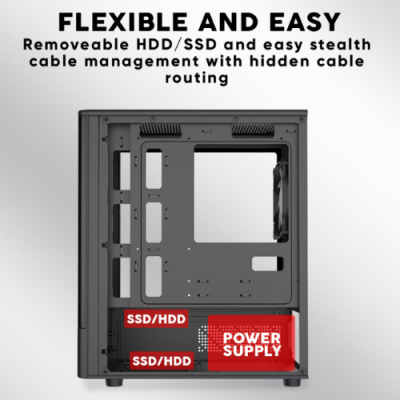 Armaggeddon Deepfreeze Duplex 2 ARGB-C Micro-ATX Gaming Case