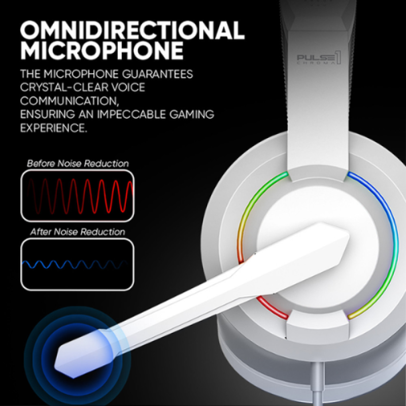 Armaggeddon Pulse 1 Chroma Wired Gaming Headset with Mic | Mobile & PC