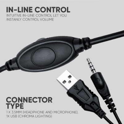 Armaggeddon Pulse 1 Chroma Wired Gaming Headset with Mic | Mobile & PC