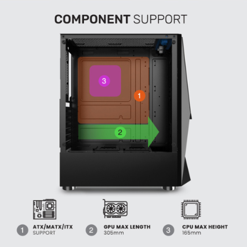 Armaggeddon Tritron 1 Micro-ATX Gaming Case