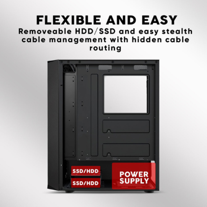 Armaggeddon Tritron PRO 100 Mid-Tower ATX Gaming PC Case