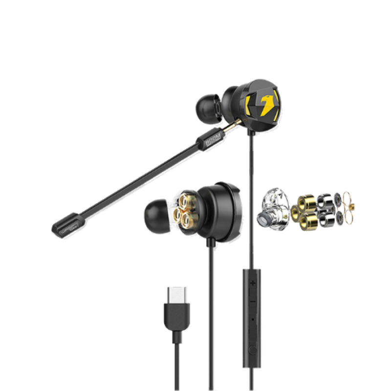 Armaggeddon Wasp 7 Pro Triple Driver Gaming Earphones | Detachable Mic
