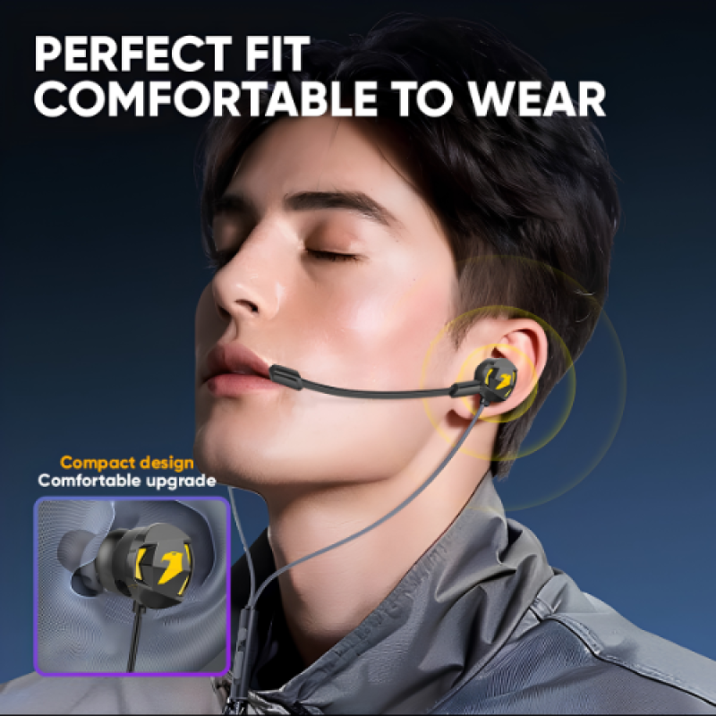 Armaggeddon Wasp 7 Pro Triple Driver Gaming Earphones | Detachable Mic