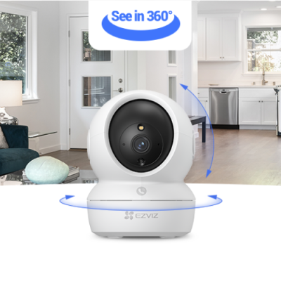 EZVIZ H6c Pro 2K Smart Home Camera | 360° Pan & Tilt Wi-Fi