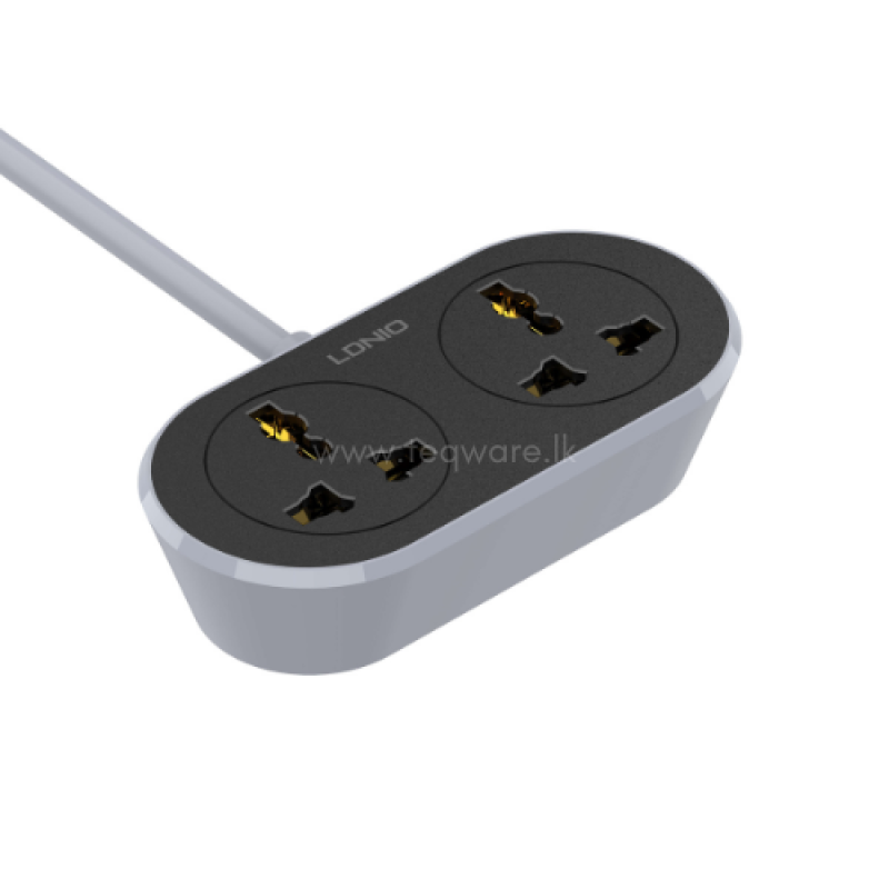 LDNIO SC2018 2-Outlet Universal Extension Power Socket