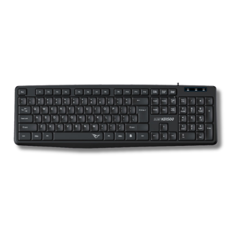 Alcatroz KB 1500 Silent Multimedia USB Wired Keyboard