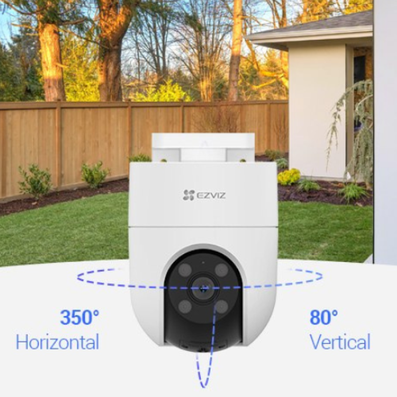 EZVIZ H8c 4G 2K 3MP Outdoor Pan & Tilt Camera - No Wi-Fi Needed